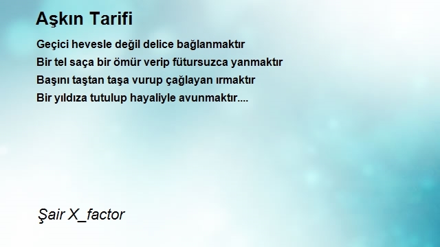 Şair X_factor