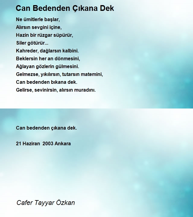 Cafer Tayyar Özkan