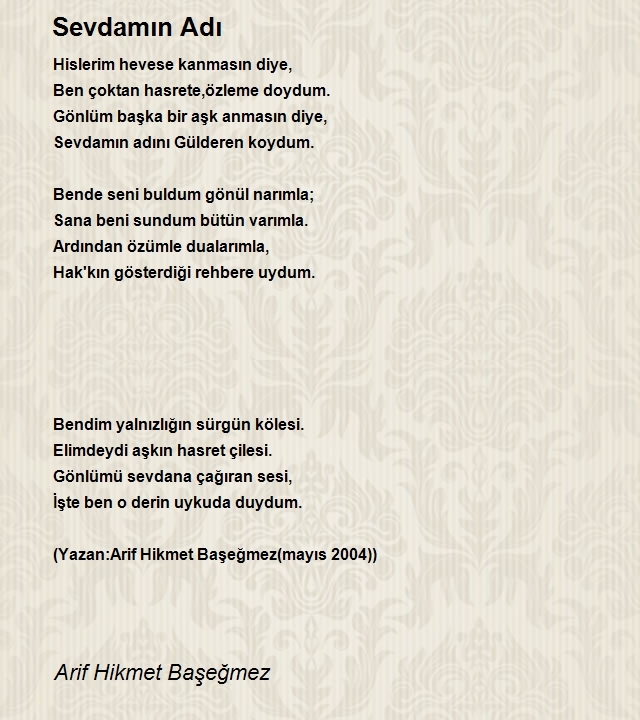 Arif Hikmet Başeğmez