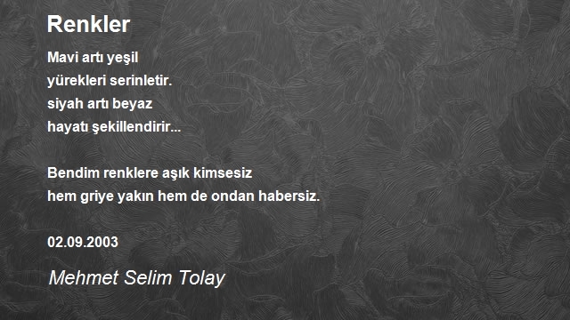 Mehmet Selim Tolay