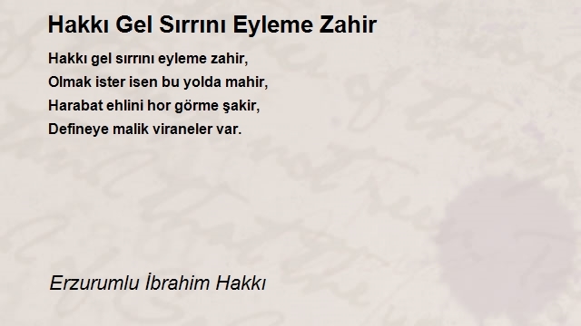 Erzurumlu İbrahim Hakkı