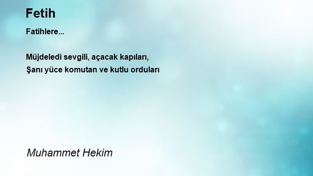 Muhammet Hekim