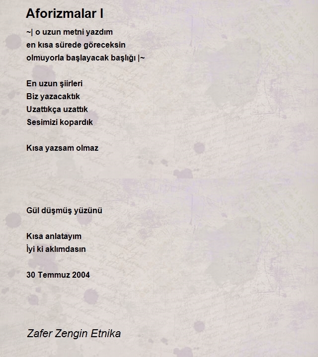 Zafer Zengin Etnika