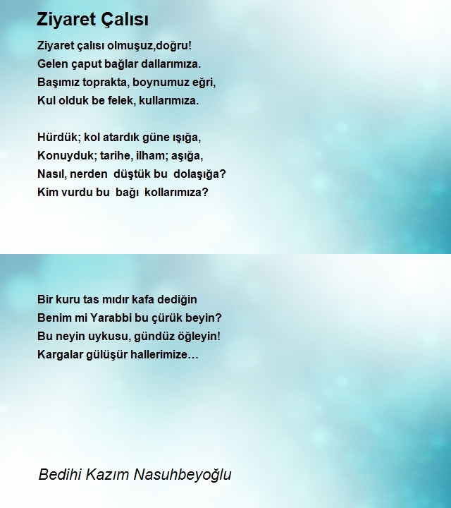 Bedihi Kazım Nasuhbeyoğlu