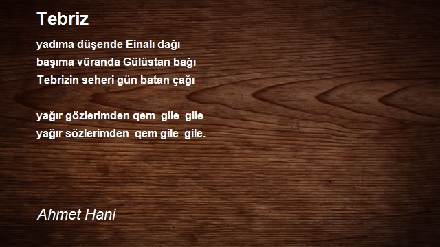 Ahmet Hani