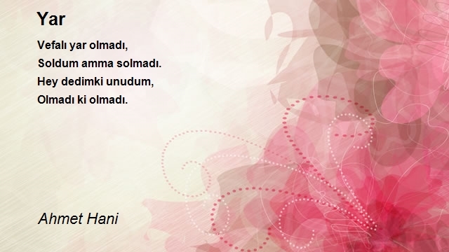 Ahmet Hani