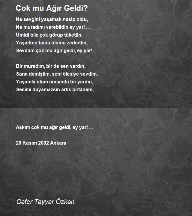 Cafer Tayyar Özkan