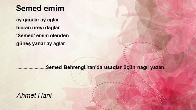 Ahmet Hani