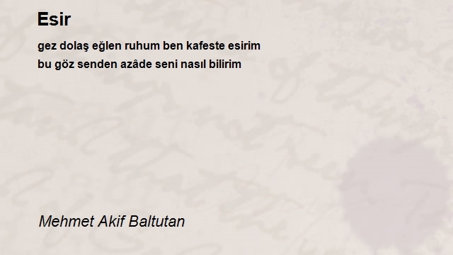 Mehmet Akif Baltutan