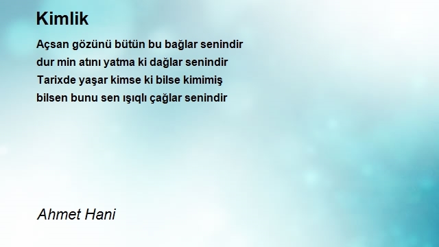 Ahmet Hani