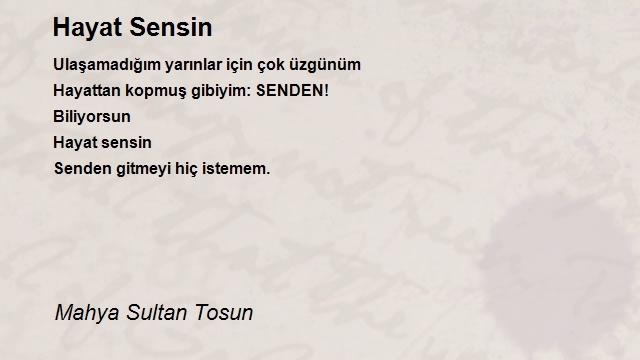 Mahya Sultan Tosun