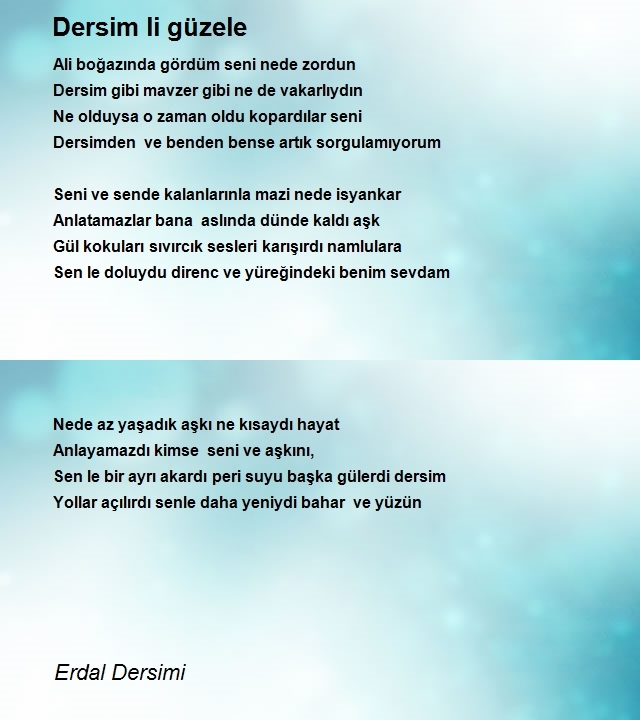 Erdal Dersimi