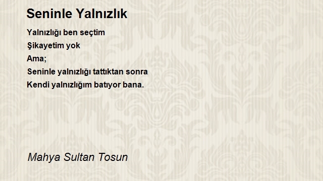 Mahya Sultan Tosun