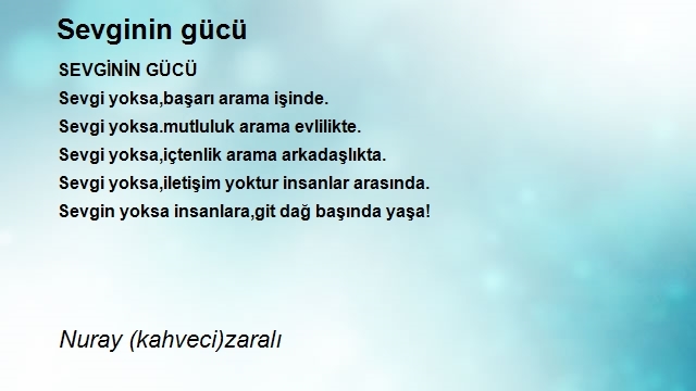 Nuray (kahveci)zaralı