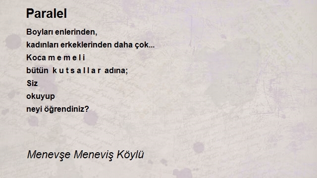 Meneviş Köylü