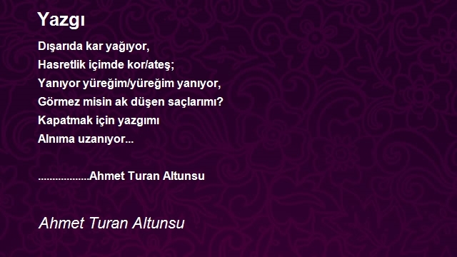 Ahmet Turan Altunsu