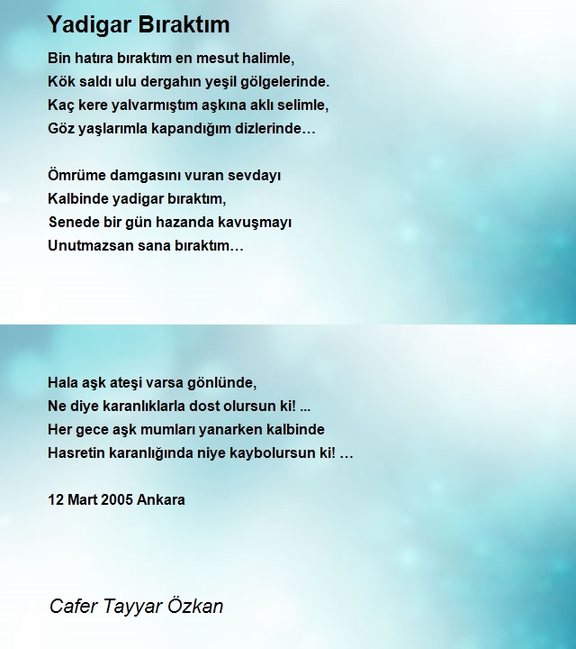 Cafer Tayyar Özkan