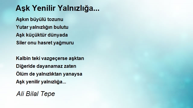 Ali Bilal Tepe