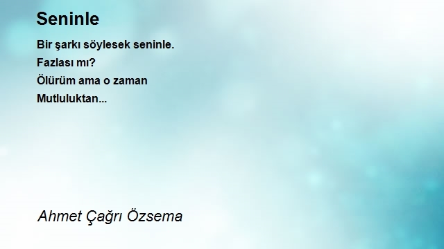 Ahmet Çağrı Özsema