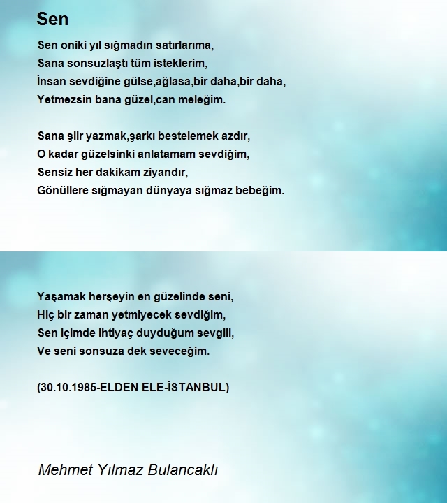 Mehmet Yılmaz Bulancaklı