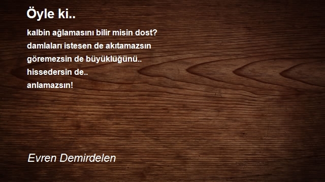 Evren Demirdelen