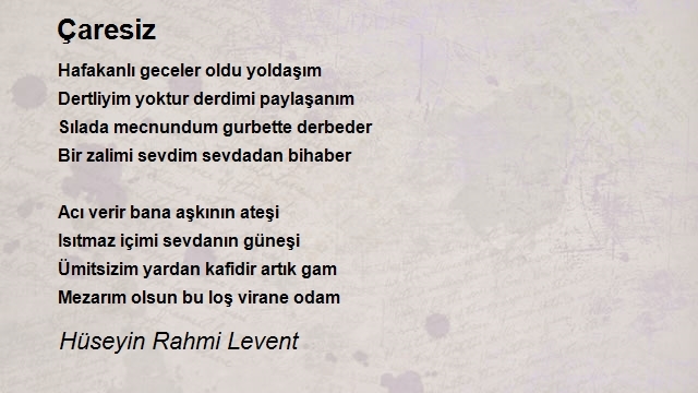 Hüseyin Rahmi Levent