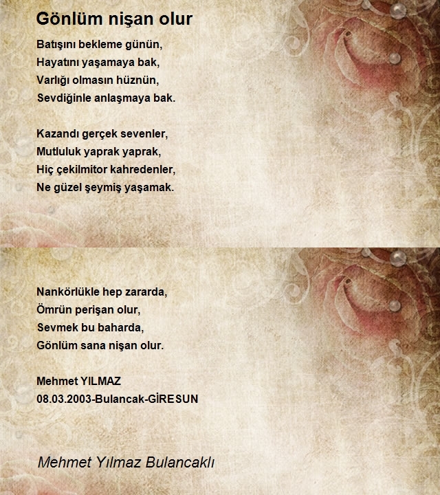 Mehmet Yılmaz Bulancaklı