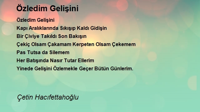 Çetin Hacıfettahoğlu