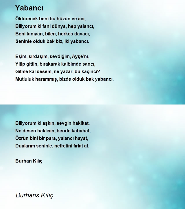 Burhans Kılıç