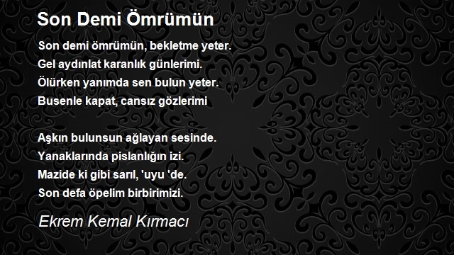 Ekrem Kemal Kırmacı