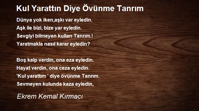 Ekrem Kemal Kırmacı