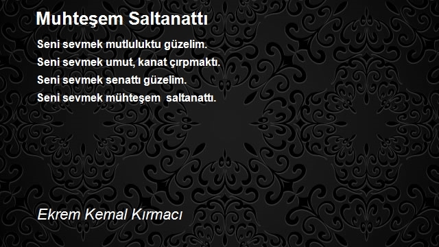 Ekrem Kemal Kırmacı