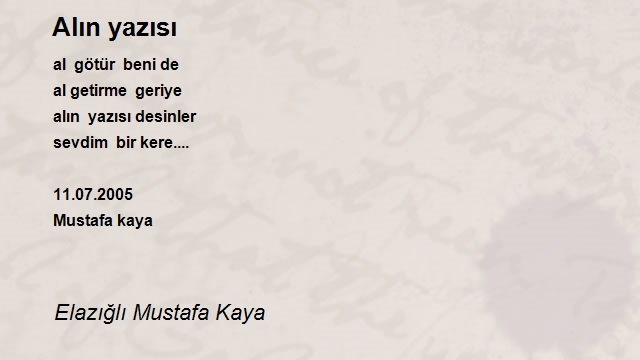 Elazığlı Mustafa Kaya