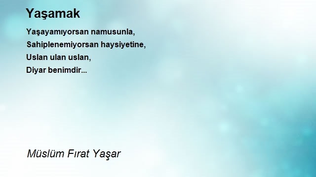 Müslüm Fırat Yaşar