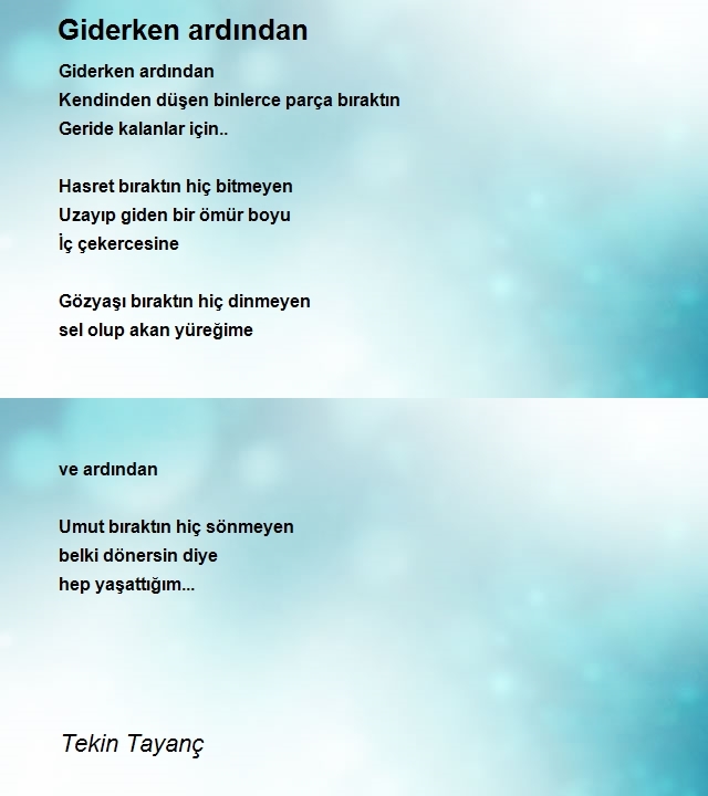 Tekin Tayanç