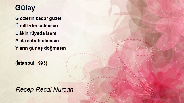 Recep Recai Nurcan