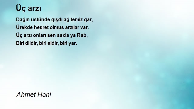 Ahmet Hani