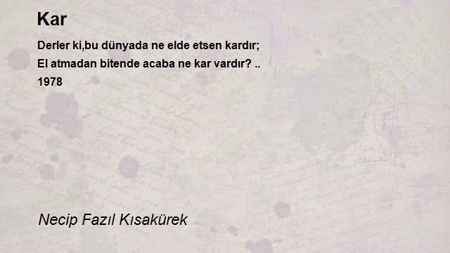 Necip Fazıl Kısakürek