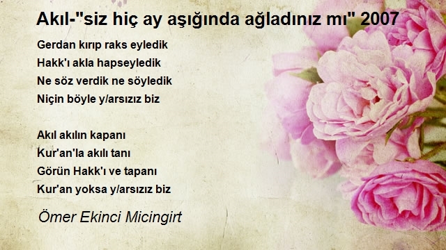 Ömer Ekinci Micingirt