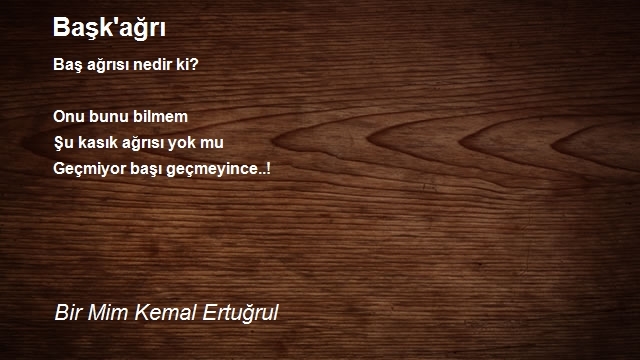 Bir Mim Kemal Ertuğrul