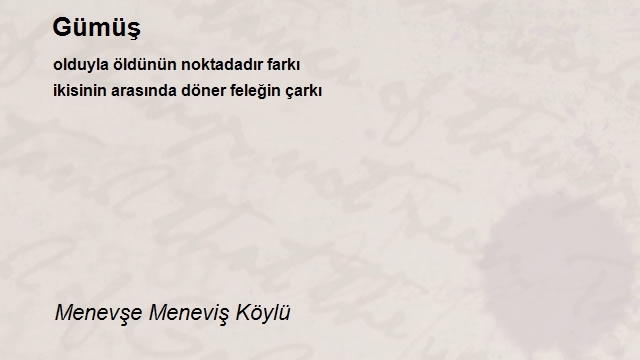 Meneviş Köylü