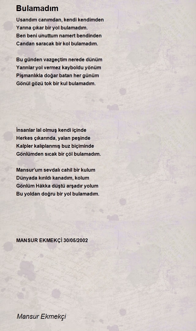 Mansur Ekmekçi