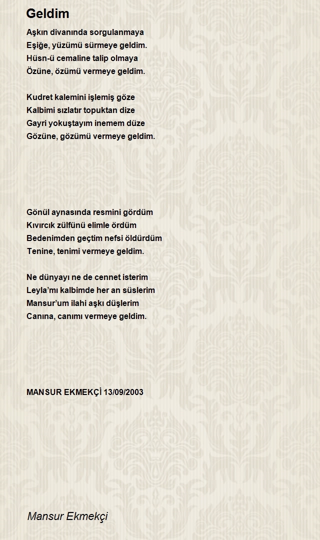 Mansur Ekmekçi