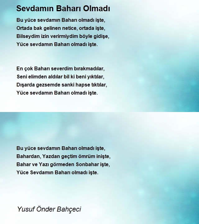 Yusuf Önder Bahçeci