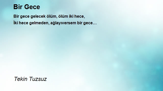 Tekin Tuzsuz