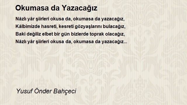 Yusuf Önder Bahçeci