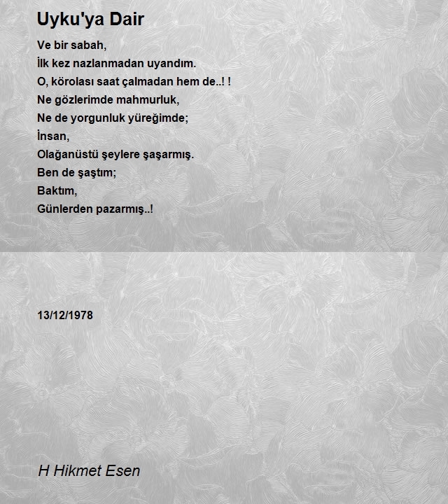 H Hikmet Esen