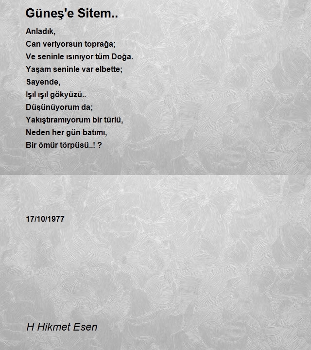 H Hikmet Esen