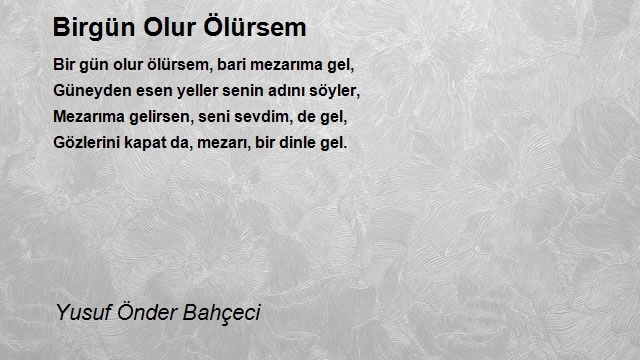 Yusuf Önder Bahçeci