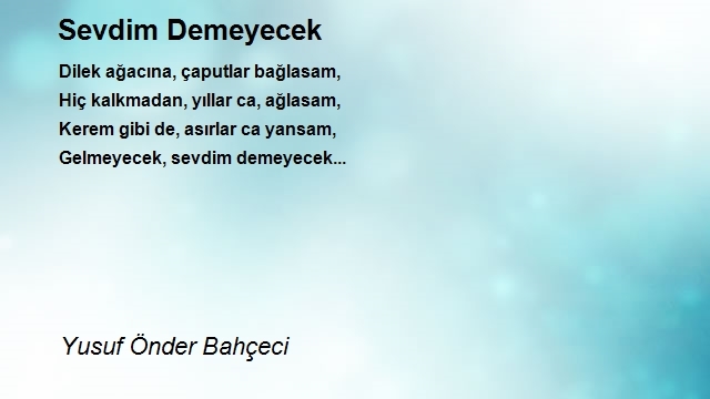 Yusuf Önder Bahçeci